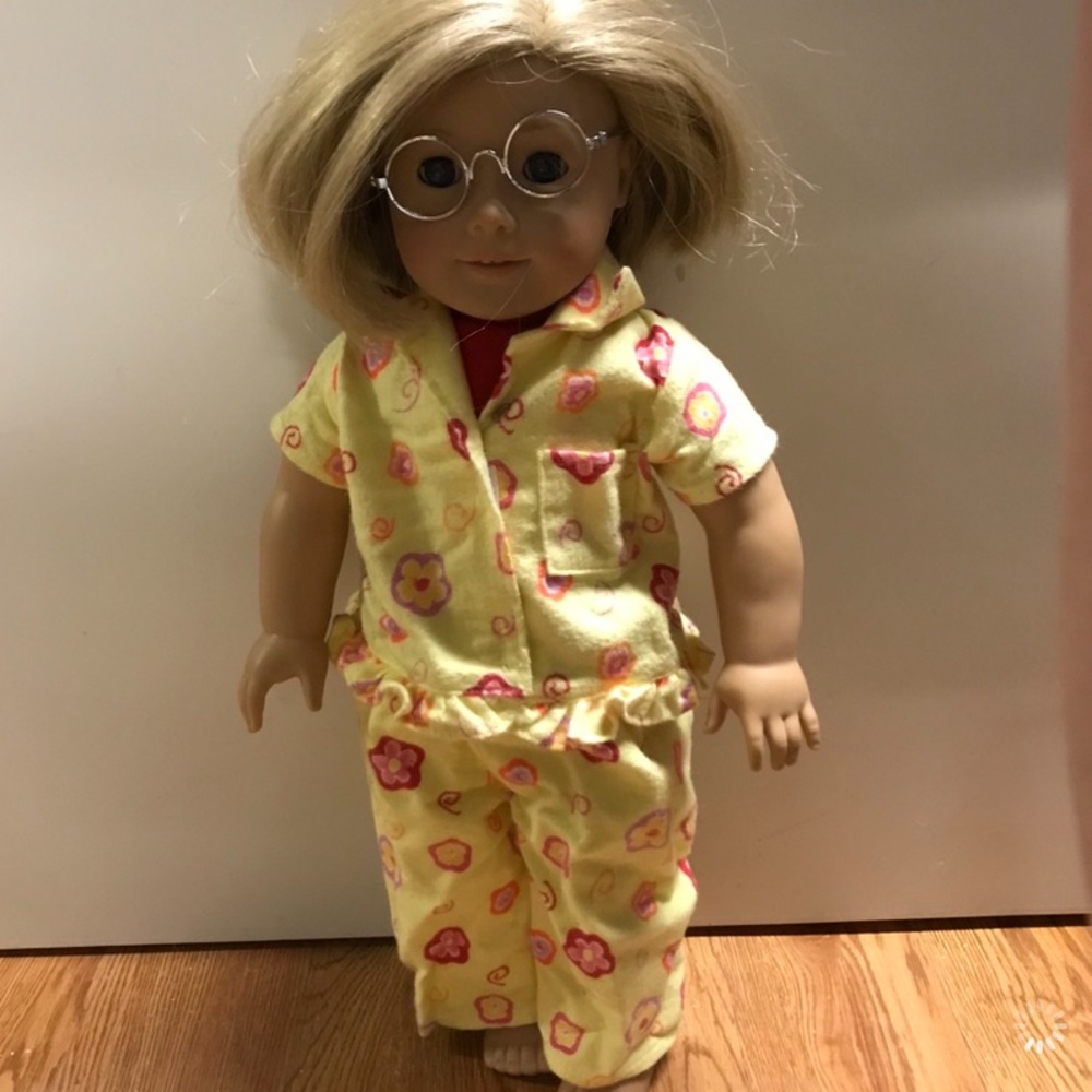 American Girl Yellow Pajamas